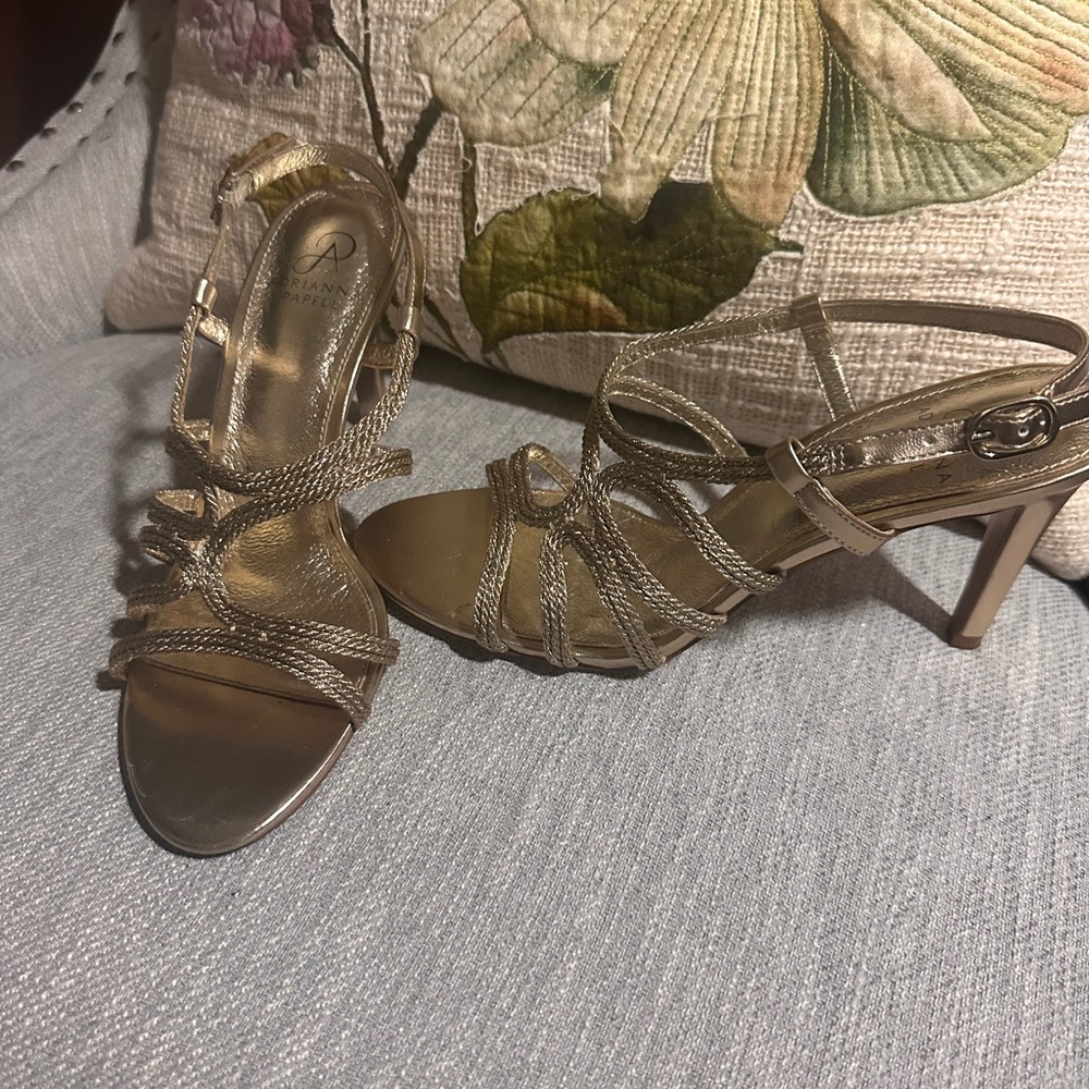 Adrianna Papell Gold Heels